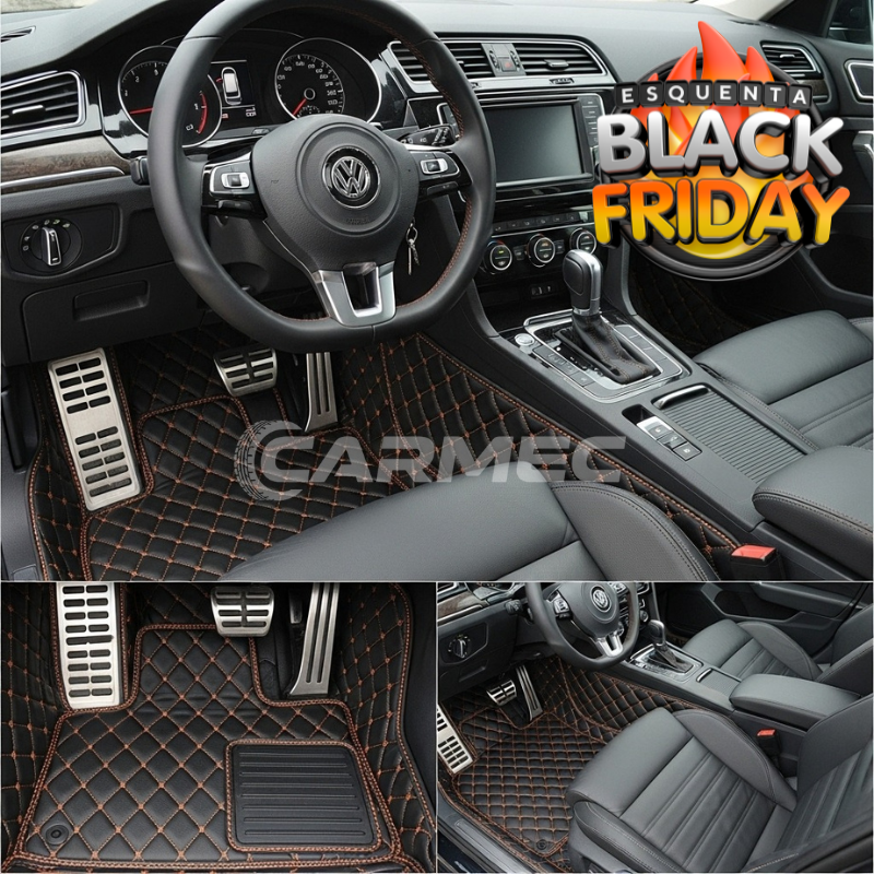 Conjunto Tapetes Veícular Luxo e Conforto | Parte Dianteira e Traseira