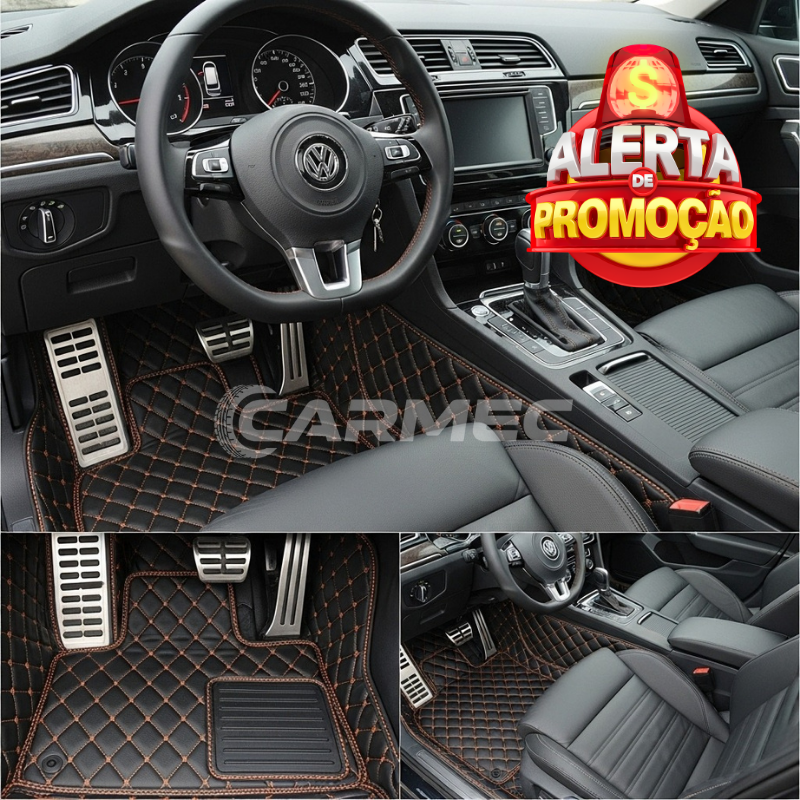 Conjunto Tapetes Veícular Luxo e Conforto | Parte Dianteira e Traseira