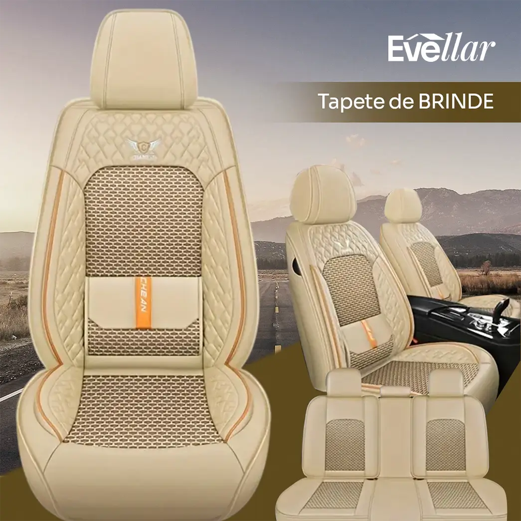 Kit Capa Banco de Carro Completo em Couro Legítimo Italian + Brinde Exclusivo